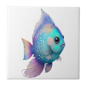 Peixes de cores cristalinas