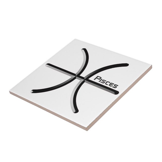 PEIXES, Design abstrato do Sinal Zodíaco, T-Shi (Lateral)