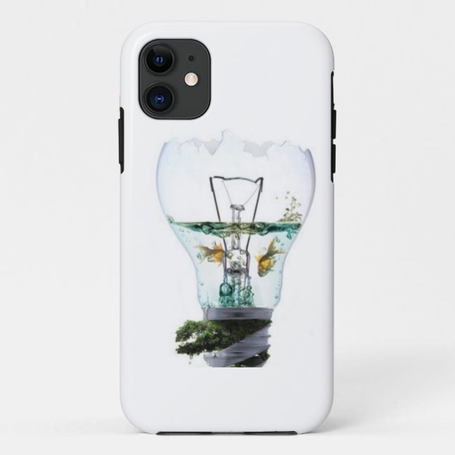 Peixes dourados na Capas de iphone de Lâmpada (Verso)