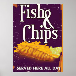 Peixes e aparas clássicos de Poster