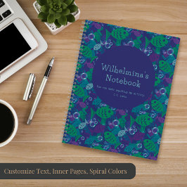 Peixes e bolhas de natação Padrão de recife vibran
