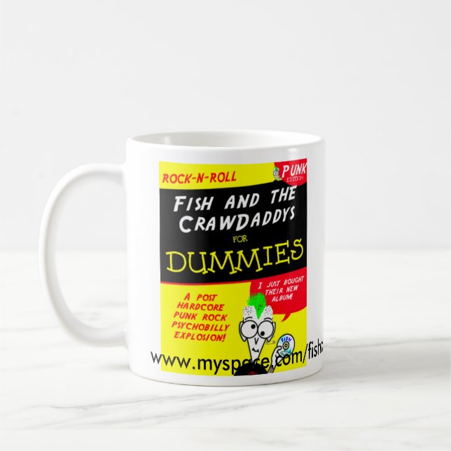 Peixes e o CrawDaddys - caneca de café (Esquerda)