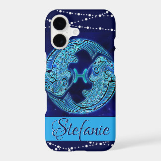 Peixes em Estojo de iPhone Case-Mate Azul Escuro