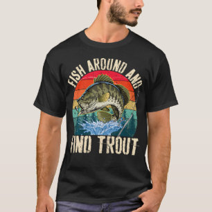 Peixes Em Volta E Encontram Trutas Camiseta Divert