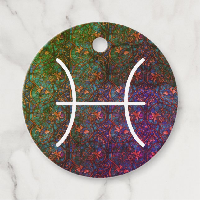 Peixes Favorecer Etiquetas (Frente)