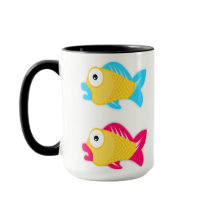 Peixes feitos sob encomenda 341 da caneca da