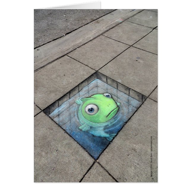 peixes grandes, cartão pequeno do passeio (Frente)