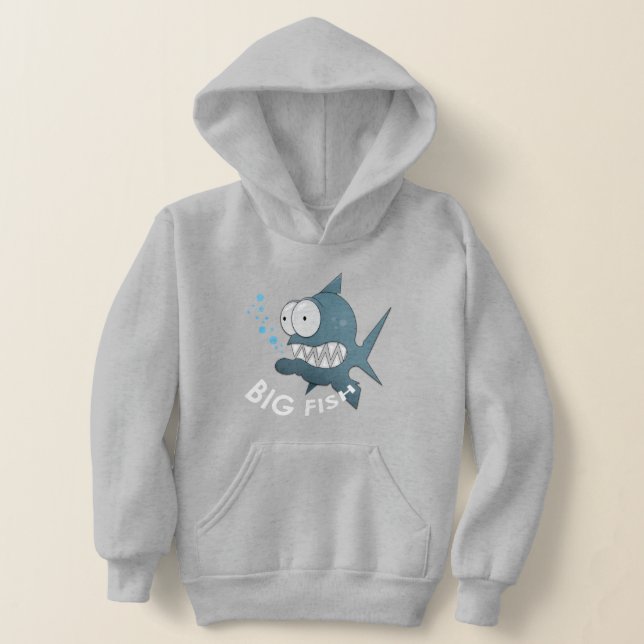Peixes Grandes -  Hoodie Pullover Infantil (Postura )