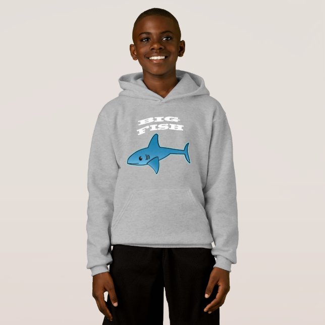 Peixes Grandes - Hoodie Pullover Infantil (Frente Completa)