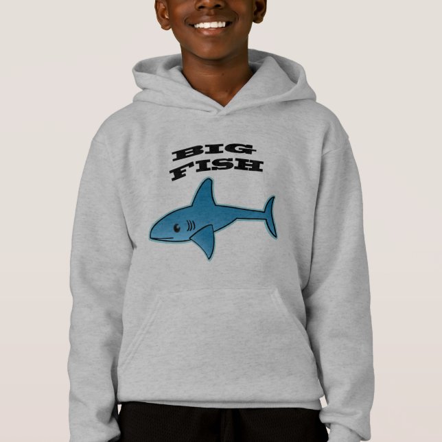 Peixes Grandes - Hoodie Pullover Infantil (Frente)