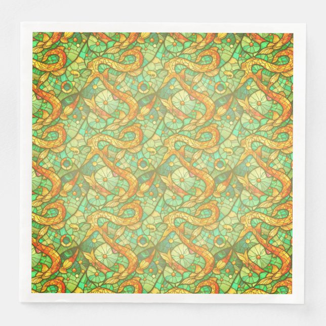 Peixes jantados guardanapos (Frente)