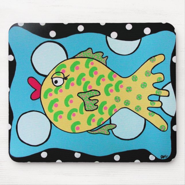 Peixes Mousepad da bolha (Frente)