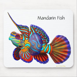 Peixes Mousepad de Dragonet do góbio do mandarino