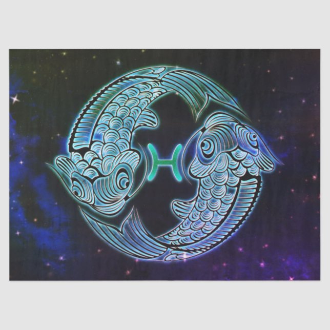 peixes o papel do lenço zodíaco dos peixes (Frente )