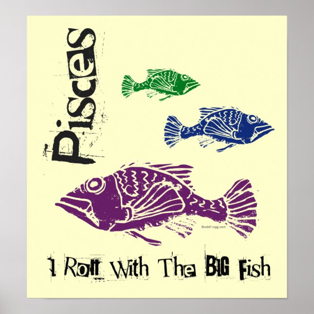 Peixes Peixes Grandes Poster de Zodiac (Frente)