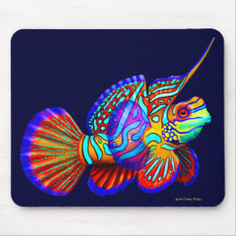 Peixes psicadélicos Mousepad do góbio do mandarino
