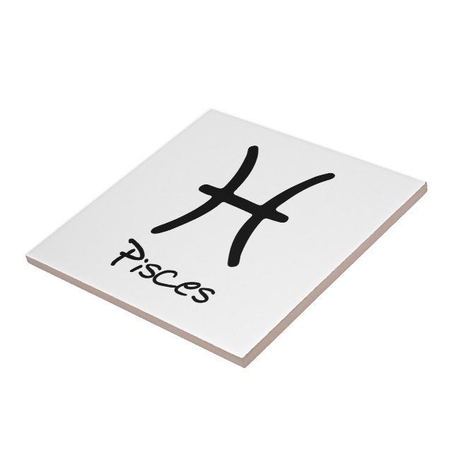 Peixes - Sinal de Zodíaco no Plano de Fundo Branco (Lateral)