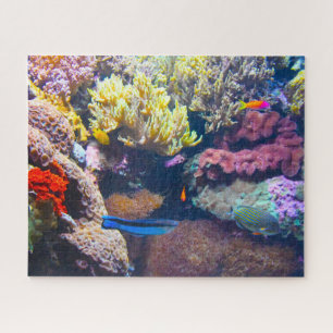 Peixes Tropicais em um Aquário. Quebra-Cabeça