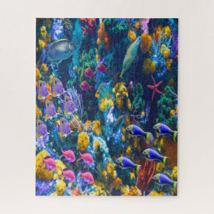 Peixes Tropicais quebra-cabeça