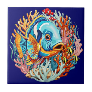 Peixes Tropicais Vibrações Coloridas de Verão