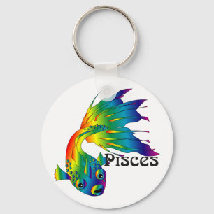 Peixes Whimsical Chaveiro