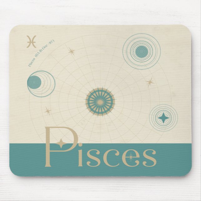 Peixes Zodiac Mousepad (Frente)
