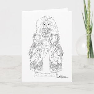 Pekingese Celestial Com Cartão Pet