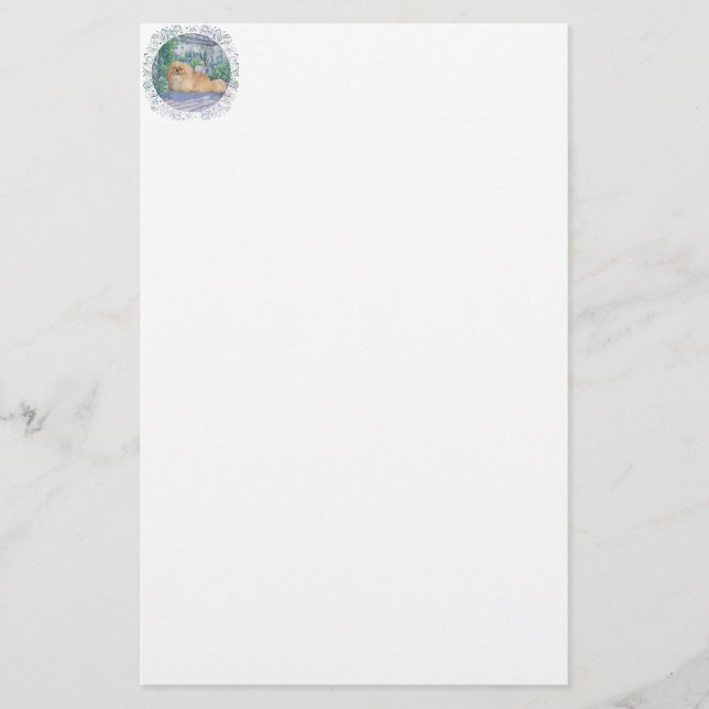 Pekingese na Lavanda (Frente)