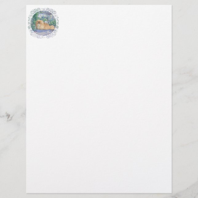 Pekingese na Lavanda (Frente)