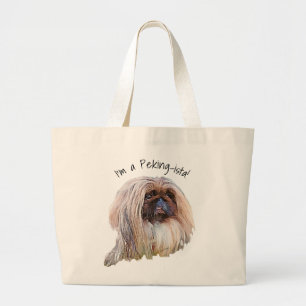 Pekingese "Peking-ista"! saco de compras e bolsas