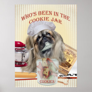 Pekingese que esteve no Poster do Cookie Jar