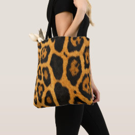 Pele de Ocelot Faux em todo o Impressão Tote Bag