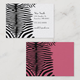 Pele de Zebra Clássica em Qualquer Cartão de Cores