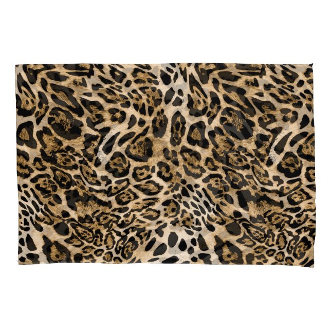 Pele-leopardo africana: Textura animal sem costura (Frente)