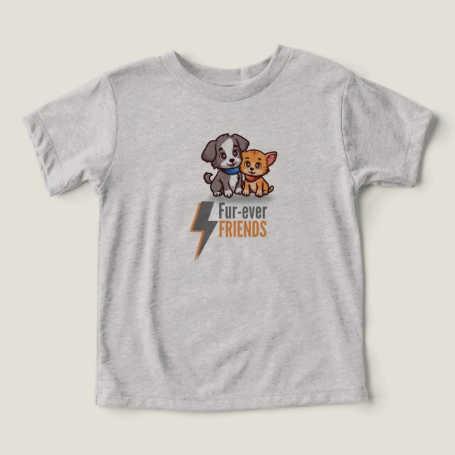 Peles-sempre amigos - Cachorro giro e Besties de G (Design frontal)