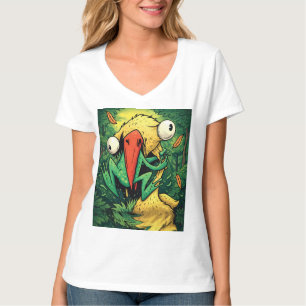 Pelicano vs Sapo Pântano Nunca Desista Camiseta Di