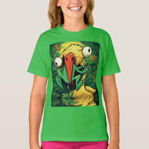 Pelicano vs Sapo Pântano Nunca Desista Camiseta Di