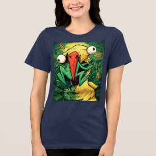 Pelicano vs Sapo Pântano Nunca Desista Camiseta Di