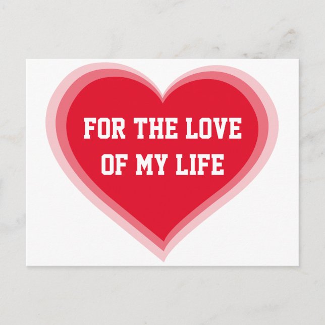 Pelo Amor Das Minhas Cartões De Namorados (Frente)