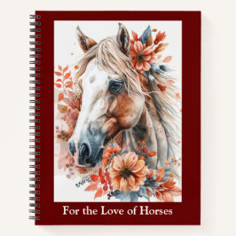 Pelo amor dos cavalos, caderno espiral