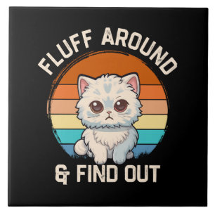 Pelo ao Redor e Descobrir um Gato Retrô Divertido
