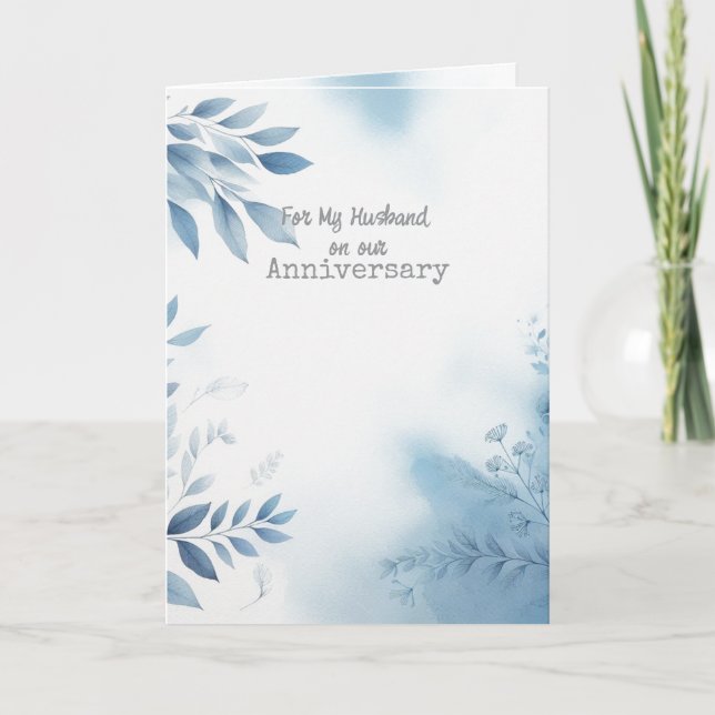 Pelo meu marido no nosso cartão de comemoração de  (Frente)