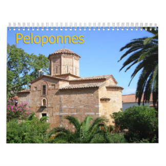 PELOPONNES, Calendário de Parede de Grécia