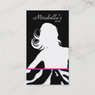 Pêlos Cartão de visita Zebra  Animais Salão Pre