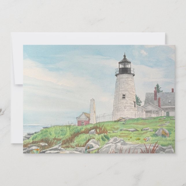 Pemaquid Point Aquarela (Frente)