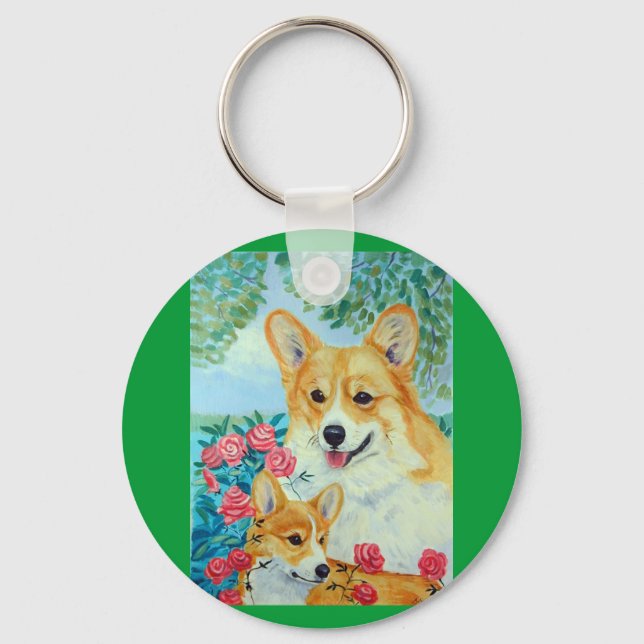 Pembroke Welsh Corgi Chaveiro (Frente)
