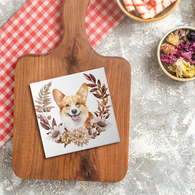Pembroke Welsh Corgi Dog Autumn Wreath (Criador carregado)