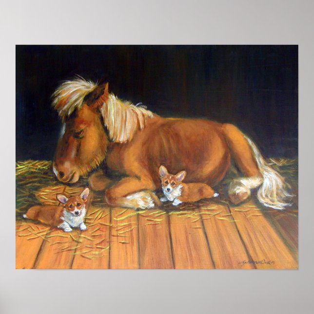 Pembroke Welsh Corgi Impressão (Frente)