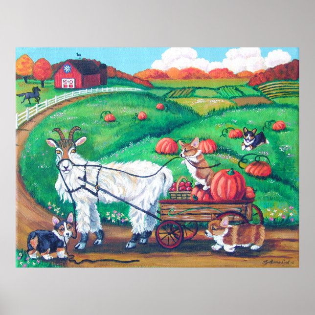 Pembroke Welsh Corgi Impressão (Frente)