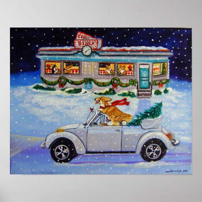 Pembroke Welsh Corgi Impressão (Frente)